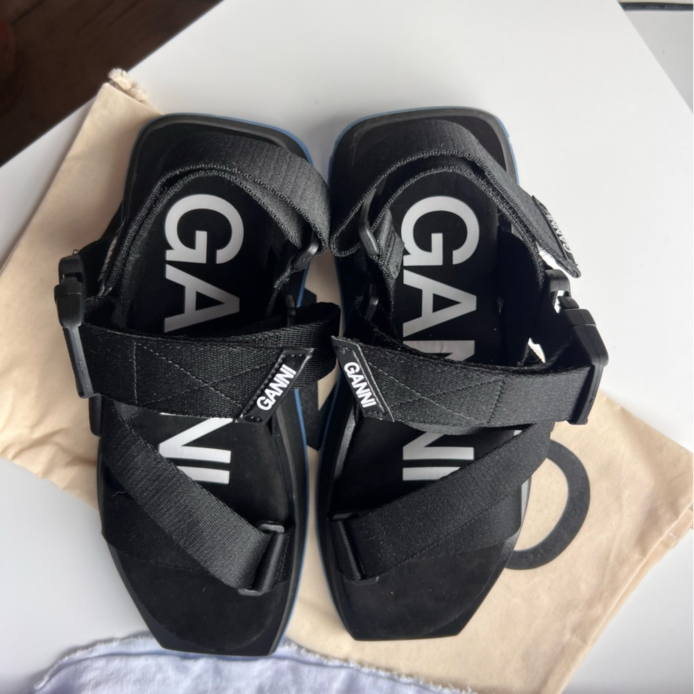 Ganni Black Sandals - Picture 3 of 5